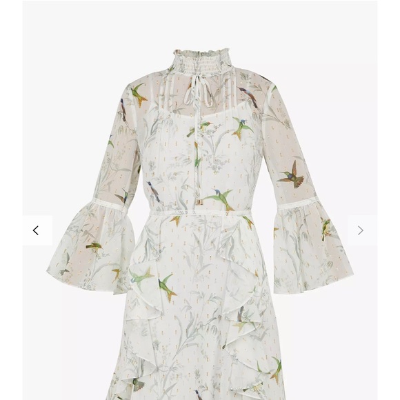 Ted Baker Andray Bird Dress Size 4 (Large) - Picture 7 of 7